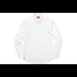 Supreme White Oxford Button Down